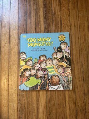 Vintage Too Many Monkeys Golden Storytime 1980
